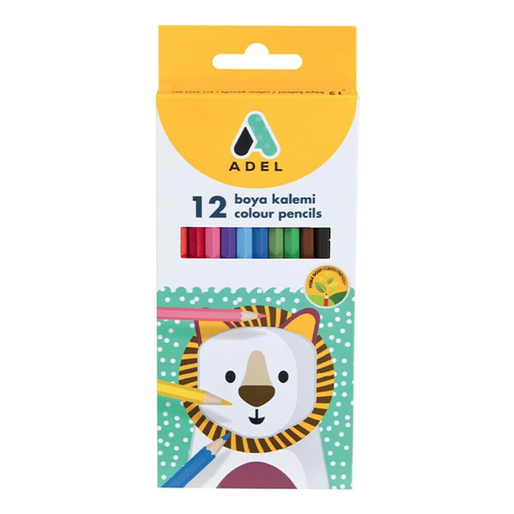 ADEL BOYA KALEMİ 12 RENK TAM BOY
